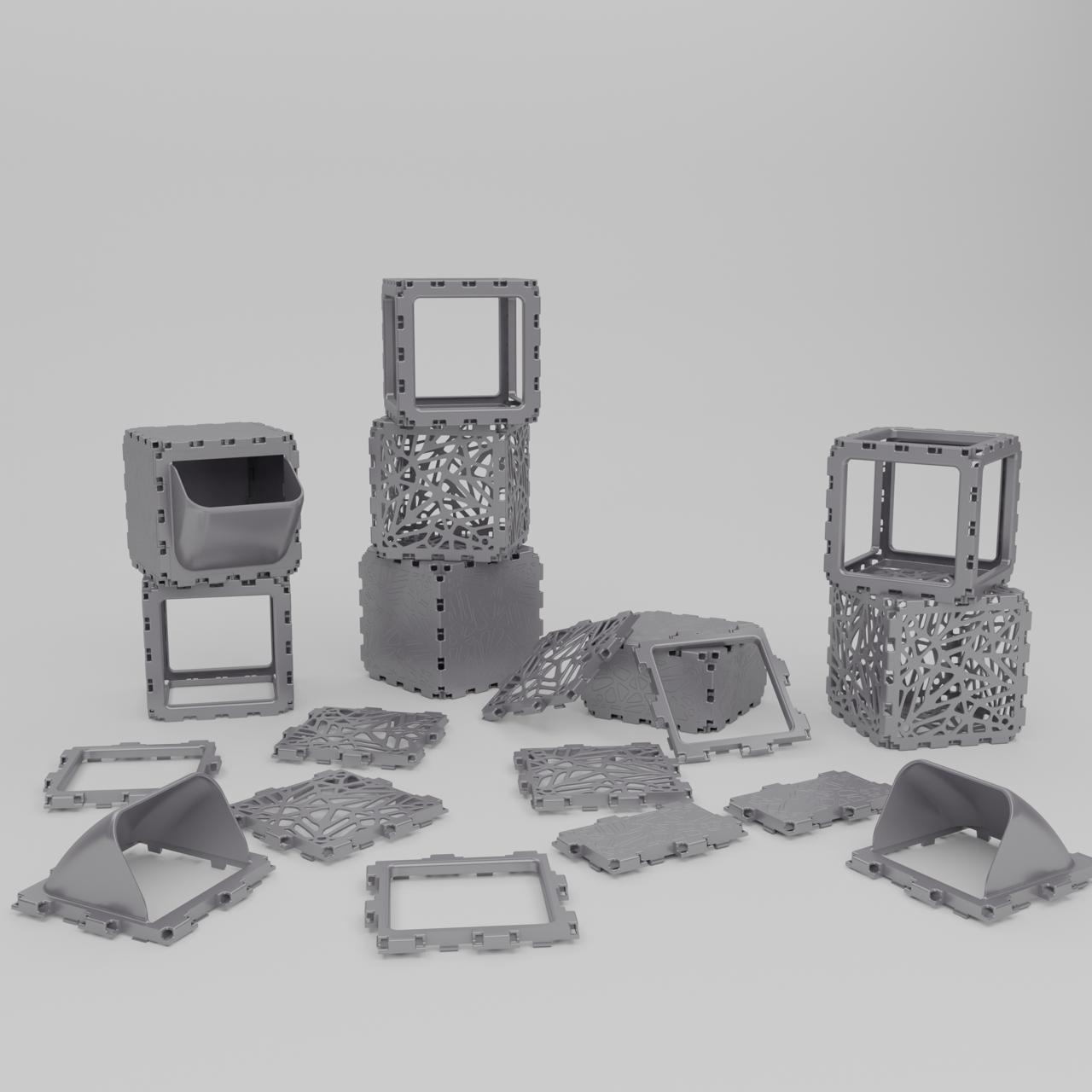 Modulare Designwürfel für unendlich viele Möglichkeiten